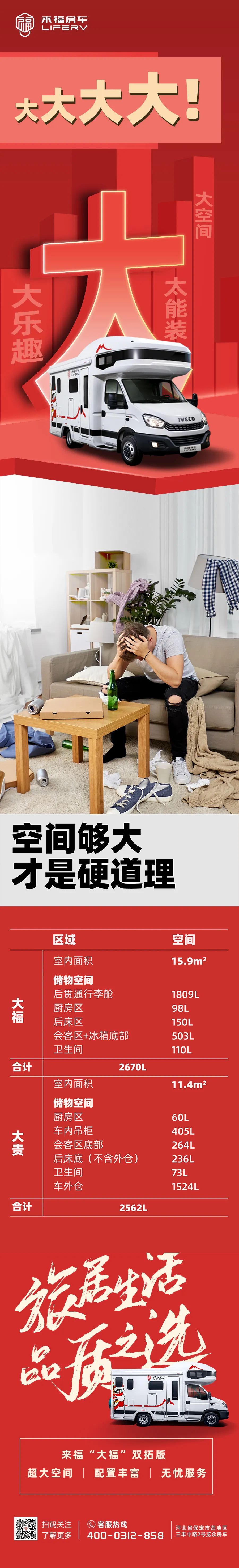 房車空間夠大才是硬道理！